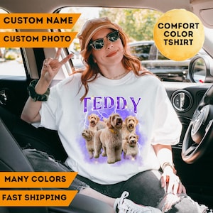 Bootleg Pet Shirt,  Pet face Shirt, Custom Cat Shirt, Custom Dog Shirt,  Custom Photo Shirt, Bootleg Design Shirt, Vintage Shirt, Retro Tee