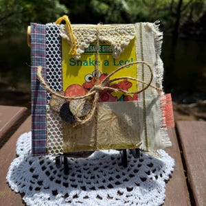 Little golden book junk journal treasure book hand made journal
