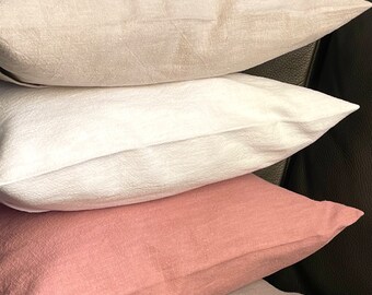 Linen cushion cover - stonewashed linen cushion covers various sizes