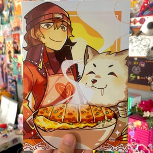 PERSONA 3 - Shinjiro + Koromaru Foodies Print