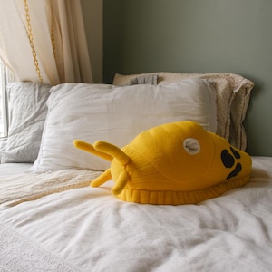 Banana Slug Soft Fleece Forest Creature Plushie/Pillow/Stuffed Animal