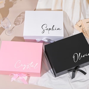 Personalisierte Brautjungfer Vorschlag Geschenkbox, benutzerdefinierte Name Brautjungfer Vorschlag Geschenkbox, werden Sie meine Brautjungfer Box sein, leere Hochzeitsgeschenkbox