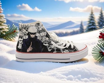 Zapatillas altas de anime personalizadas, estilo manga JJK