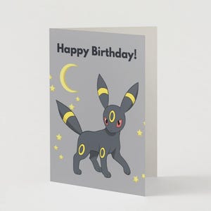 Cartes d'anniversaire Pokémon | Évolutions d'Évoli