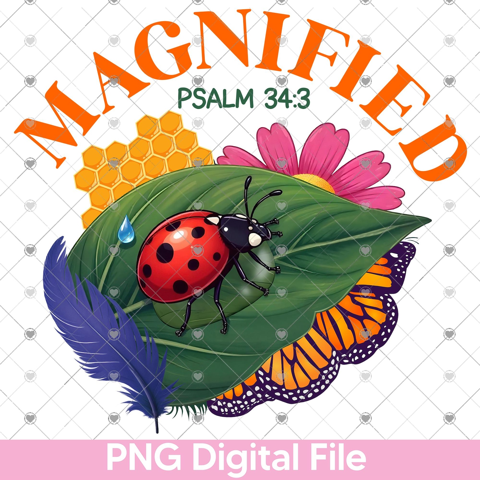 Magnified VBS 2025 PNG, Vacation Bible School Shirt, Psalm 34:3 ...