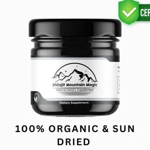Shilajit Mountain Magic | Shilajit 250Gram Resin | Gold Grade | Natural Source Energy, Fulvic Acid, and 85 + Trace Minerals