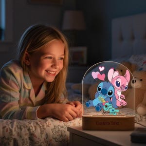 Entzückende Zeichentrickfigur Nachtlicht, dekoratives Nachtlicht für Kinder, LED-Nachtlicht, personalisiertes Nachtlicht, Geburtstagsgeschenk für Kinder