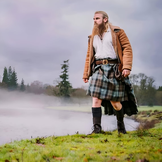 Traditional Scottish Men's Great Kilt Like Jamie Fraser Outlander
