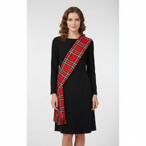 Outlander Scottish Tartan Sash Clan Plaid Scarf, Highland Wear For Women 50+ Tartans Available