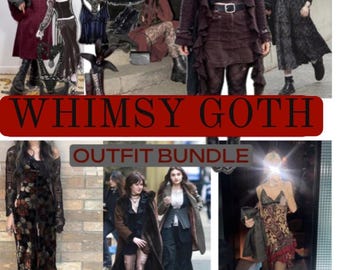 Personalized Whimsy Goth Outfit Bundle: Vintage Gothic Fashion Mystery Box