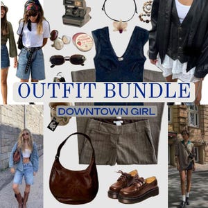 Personalized Thrift Bundle | Downtown girl 90s aesthetics mystery box Vintage Outfit Bundle | Pinterest Mystery Box y2k style