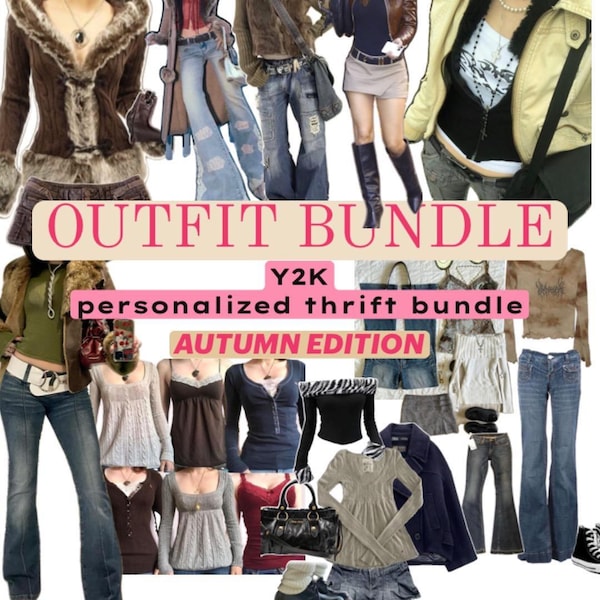 Y2K Thrifted Outfit Box: Personalized Vintage Style Bundle