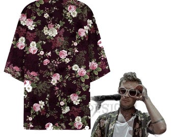 Twenty One Pilots Tyler Joseph Inspired Floral Kimono | Handmade Cotton Robe