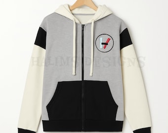 Twenty One Pilots Blurryface Hoodie – Embroidered Cotton Band Pullover