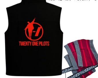 Twenty One Pilots Inspired Vest | Cotton Stole & Mask, Halims Design