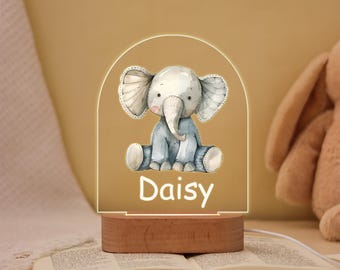 Cute Baby Elephant Night LED Lamp For Kids Room,Nursery Decor,Birthday Gift,Night Light Gift,Night lamp for Kids,Toddler Gifts,4 Design