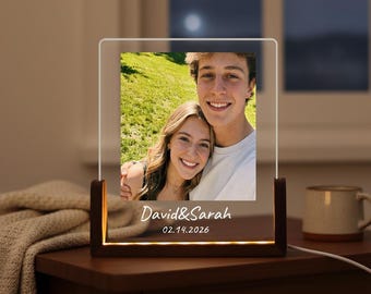 Peronalized Photo Night Light,Anniversary Gift,Photo Collage LED Light,Wedding Gift for Couple,Valentines Day Gift,Gift for Her Him Friends