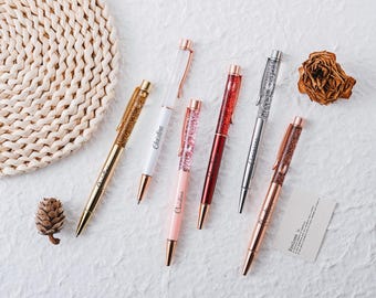 Customized glitter ballpoint pen,personalized quicksand glitter pen,personalized gift,teacher glitter pen,office supplies,writing tools