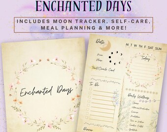 Enchanted Days - Undated Daily Planner Pages