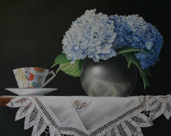 Thé & Hortensias Nature Morte Art