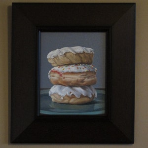Donut Original Still Life Oil Painting