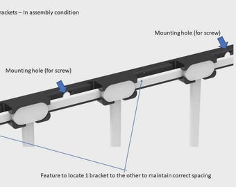 Govee Light Curtain Mounts V1 & V2 | Set of 10 per pack | Wall Ceiling Hanging Brackets | Light Display Accessories