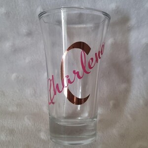 Personalized Shot Glass – Custom Name, Initial, or Number Design – Gift for Birthday, Wedding, Party Favor