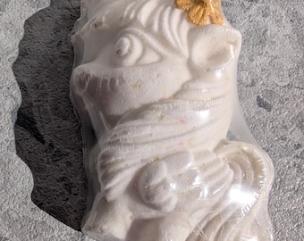 Rainbow Bath Bomb: Watermelon Lemonade Scent, Vegan Handmade Bath Treat