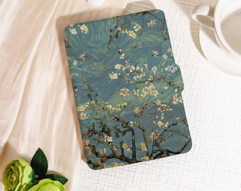Van Gogh-Style Almond Blossoms Kindle Case,Kindle Paperwhite 2025 Case,Kobo Clara Bow Case,Kindle 12th/2024(6") Case,Artistic for Art Lovers