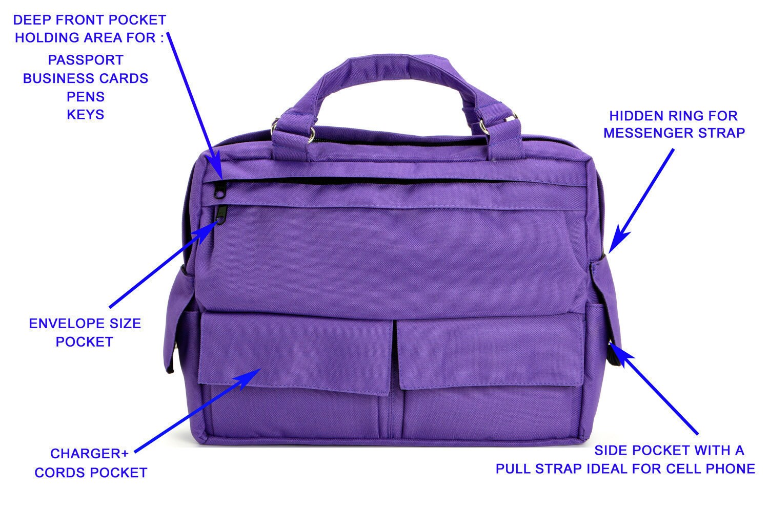 Messenger Bag BriefcasePadded laptop Bad travel Bag D.T in Etsy