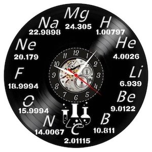 Chemistry Wall Clock - A Timepiece of Elements