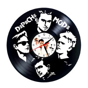 Handmade Depeche Mode Wall Clock – Musical Art on Vinyl