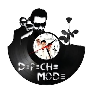 Handcrafted &quot;Depeche Mode&quot; Vinyl Record Wall Clock
