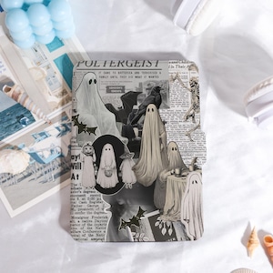 Halloween Ghost Collage Kindle Case Customized for Paperwhite 1/2/3/4, Kobo Cover, Kindle Paperwhite Case, Kindle 12th Gen, Paperwhite 6&quot;/7&quot;
