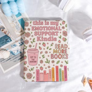 Book Lovers Pink Kindle Case Customized for Paperwhite 1/2/3/4, Kobo Cover, Kindle Paperwhite Case, Kindle 12th Gen, Paperwhite 6&quot;/7&quot; .