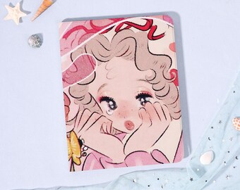 Retro Pink Pinup Girl 2024iPad7/8/9/10 Air Mini3/5/6th Gen Pro11/12.9"Inch Cover Flip Book Case Pencil Holder Auto Wake/Sleep,Gift for Her