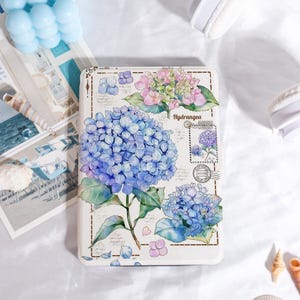 Hydrangea,Watercolor Kindle Case Customized for Paperwhite 1/2/3/4, Kobo Cover, Kindle Paperwhite Case, Kindle 12th Gen, Paperwhite 6&quot;/7&quot;