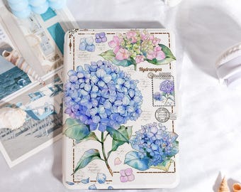 Hydrangea,Watercolor Kindle Case Customized for Paperwhite 1/2/3/4, Kobo Cover, Kindle Paperwhite Case, Kindle 12th Gen, Paperwhite 6"/7"