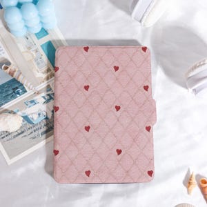 Vintage Romantic Heart Kindle Case Customized for Paperwhite 1/2/3/4, Kobo Cover, Kindle Paperwhite Case, Kindle 12th Gen, Paperwhite 6&quot;/7&quot;