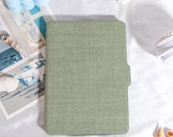 Custodia Kindle Green Simplicity Flax personalizzata per Paperwhite 1/2/3/4, custodia Kobo, custodia Kindle Paperwhite, Kindle 12a generazione, Paperwhite 6"/7"