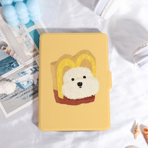 Cute Puppy,Playful Art Kindle Case Customized for Paperwhite 1/2/3/4, Kobo Cover, Kindle Paperwhite Case, Kindle 12th Gen, Paperwhite 6&quot;/7&quot;