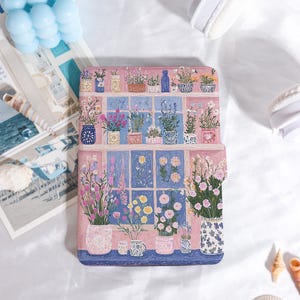 Dreamy Flower Painting Kindle Case Customized for Paperwhite 1/2/3/4, Kobo Cover, Kindle Paperwhite Case, Kindle 12th Gen, Paperwhite 6&quot;/7&quot;