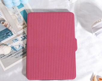 Bright Pink Stripes Kindle Case Customized for Paperwhite 1/2/3/4,Kindle Paperwhite Case,Kindle 12th Gen,Paperwhite 6"/7",Gift for Her