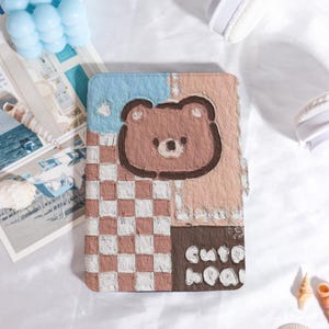 Cute Carton Bear Kindle Case Customized for Paperwhite 1/2/3/4, Kobo Cover, Kindle Paperwhite Case, Kindle 12th Gen, Paperwhite 6&quot;/7&quot;
