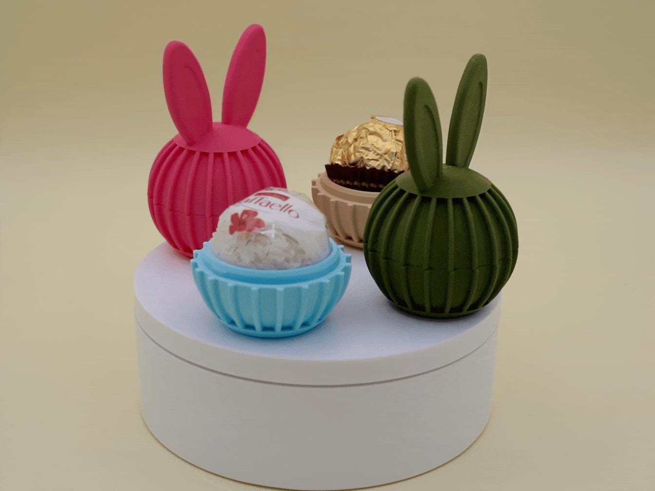 Support Lapin de Pâques Ferrero Rocher / Raffaello