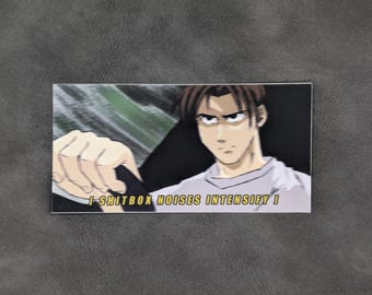 Pegatina de Drift Mate con meme de Initial D para amantes de los coches y el anime