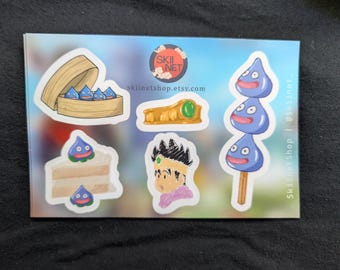 Hoja de pegatinas de slime de Dragon Quest, regalo para gamers