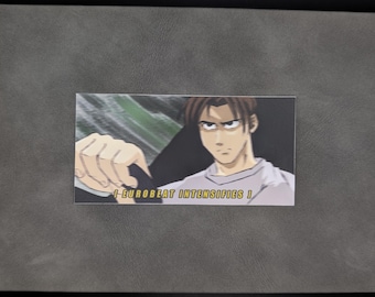 Pegatina de Initial D Eurobeat Intensifies Meme Drift Mate para amantes de los coches y el anime