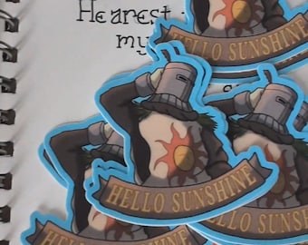 Pegatina de Dark Souls Solaire: regalo para gamers, resistente al agua