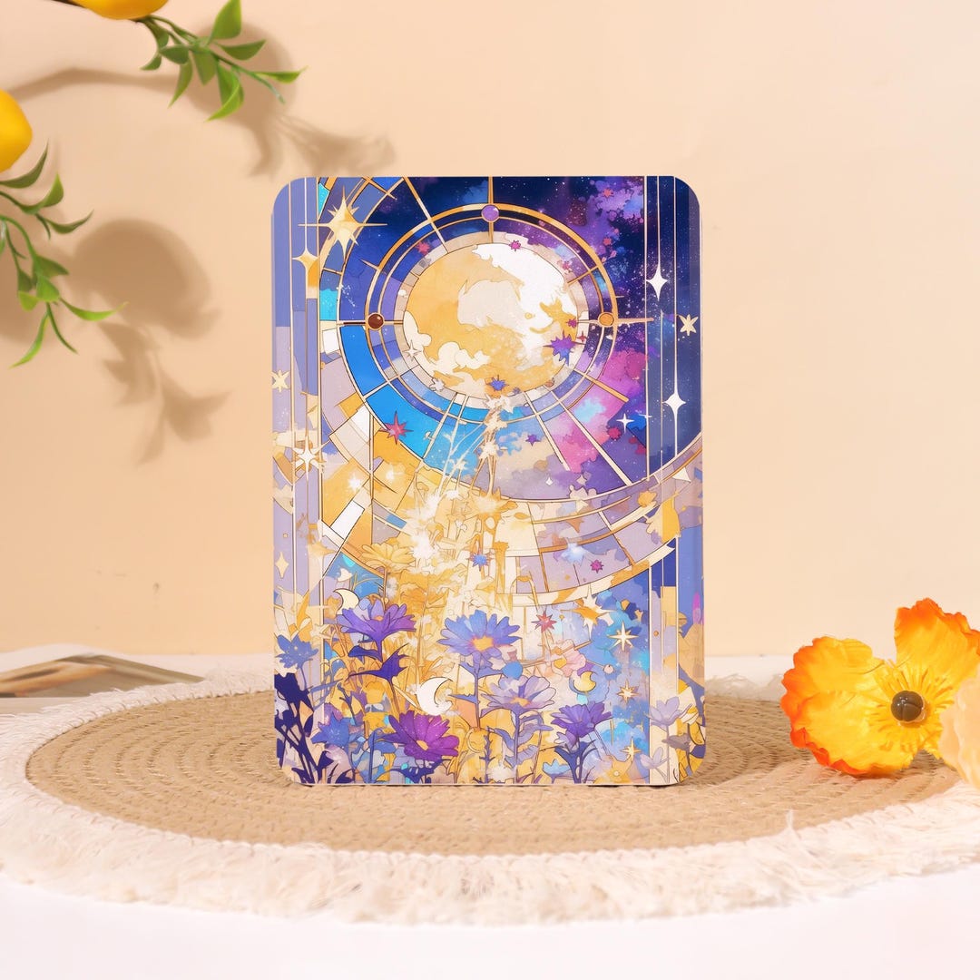 Moon Flowers E-reader Case With Hand Strap for Kobo Clara Color, Libra ...